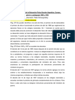 Tras Las Huellas de La Educación Física Escolar Argentina