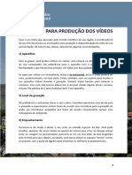 Sugestões para Produção Dos Vídeos