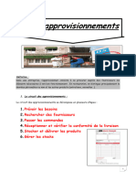 Les Approvisionnements 2 Profs