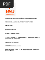 Actividad 1. Generalidades y Metodología para La Preparación Del Presupuesto