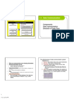 1.1 Data Communication: Components Data Representation Direction of Data Flow