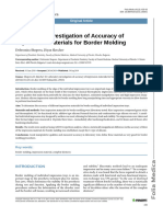 Laboratory Investigation of Accuracy of Impression