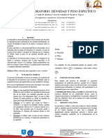 Laboratorio Densidad y Peso Específico Termofluidos