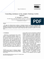 Controlling Turbulence in The Complex Ginzburg-Landau Equation - 2