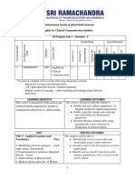 English For Clinical Communication Restructured Syllabus