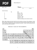 Chem 432 Practice Exam #2-3 S19