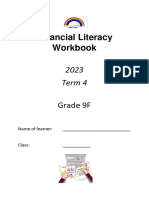 Grade 9 Financial Literacy Workbook Term 4