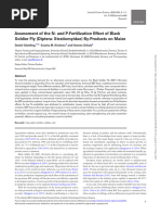 Assessment of The N - and P-Fertilization Effect of Black Soldier Fly