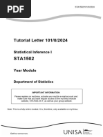 Tutorial Letter 101/0/2024: Statistical Inference I