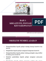 BAB 3 Kreativiti, Inovasi Dan Keusahawanan