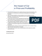 Analyzing The Impact of Car Features On Price and Profitability