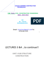 3.lecture n3 - Unit I-Sub Structure Construction