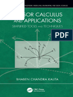 (Mathematics and Its Applications - Modelling, Engineering, and Social Sciences) Bhaben Chandra Kalita - Tensor Calculus and Applications - Simplified Tools and Techniques-CRC Press (2019)