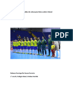 Trabalho de Educação Física Sobre Futsal