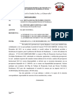 Requerimiento de Panetones Del Plan de Trabajo Promocion Social