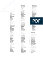 Lista Sabado 12 Mar 2022