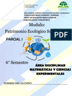 Cuadernillo Estudiante - Patrimonio Ecologico Sustentable Ii - Sexto Semestre - p1 - 1