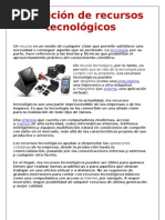 Definición de Recursos Tecnológicos