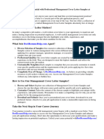 Management Cover Letter Samples Free