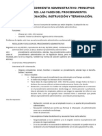 Tema 13. El Procedimiento Administrativo Principios Informadores. Las Fases Del Procedimiento Iniciación, Ordenación, Instrucción y Terminación.