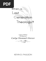 Last Generation Theology