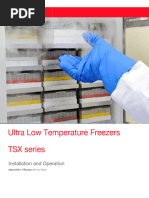 TSX Series Ultra Low Temperature Freezers Operating Manual