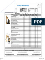 Check-Lists Excavadora 2022