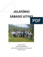 Relatório Sábado Letivo