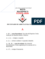 Diccionario de Abreviaturas Masonicas