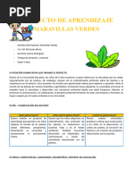 Proyecto - Maravillas Verdes de Mi Jardin