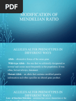 Modificationnof Mendelian Ratio