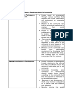 Participatory Rapid Appraisal of A Community