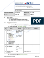 iBPLS - Implementation Schedule 1 1