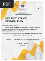 Certificate Designation