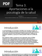 Tema 3. Aportaciones A La Psicología de La Salud