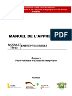 Entrepreneuriat Manuel de L'apprenant