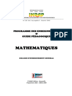 Programme de Maths Collège PPO