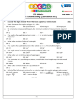 Chapter 3 Understanding Quadrilaterals MCQ