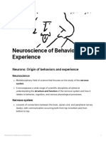 Neuroscience of Behaviors and Experience 