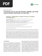 4 Correlations Between Age, Pain Intensity, Disability, and Tactile Acuity in Patients With Chronic Low Back Pain