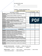 Avaliação Diagnóstica 3º Ano