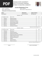 Course Form - SECOND SEMESTER, 2023 - 2024