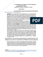 Final Position Paper - Legalization of Marijuana in The Philippines