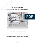 Konsep Dasar Analisis Data Kualitatif