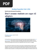 Ss Copy of Reading Preparation Task 1 (2%) - Opinion Article