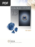 (GIA) Colored Stones. Blue Sapphire.