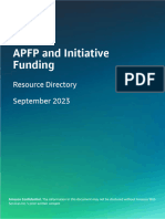 APFP and Partner Initiative Funding Resource Directory