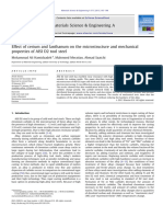 Effect of Cerium and Lanthanum On The Microstructurea ND Mechanical Properties of AISID 2 Tool Steel