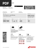 WK200 1 or 3 AB 3C: Boarding Pass