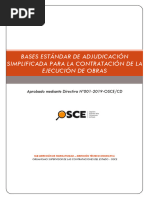 Bases Estándar de Adjudicación Simplificada para La Contratación de La Ejecución de Obras